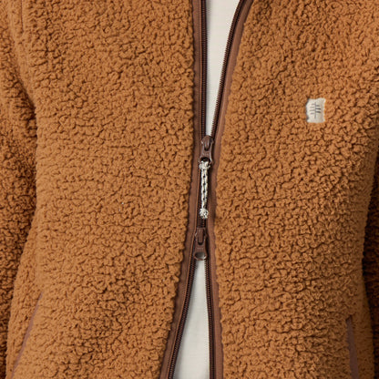 Women's Palisades Jacket by ROYAL ROBBINS in brown sherpa fleece