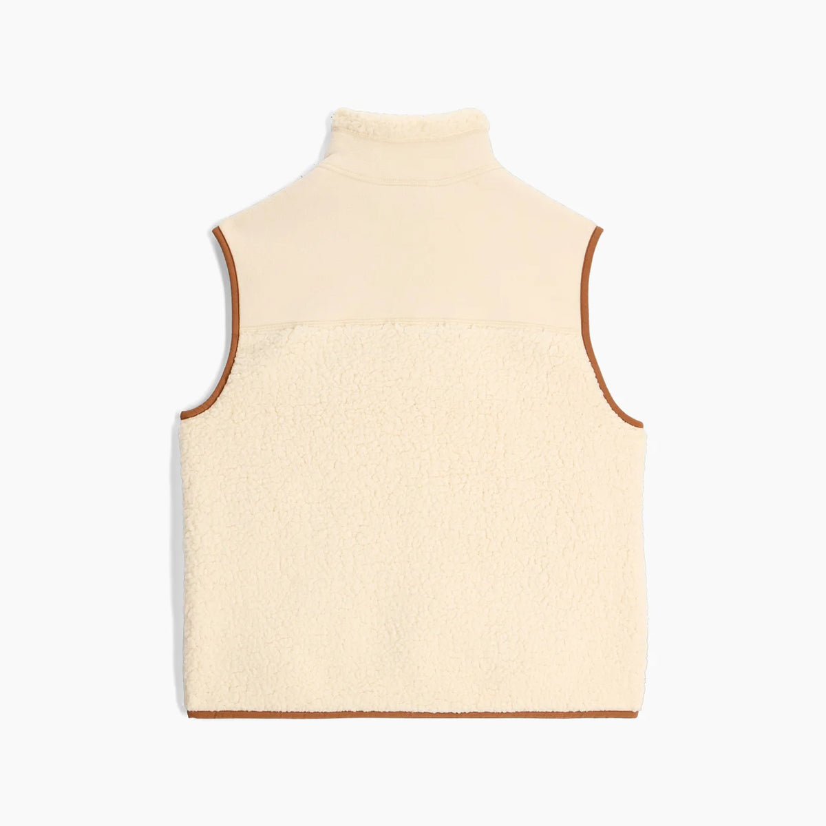 Women's Palisades Vest by ROYAL ROBBINS in beige sherpa fleece