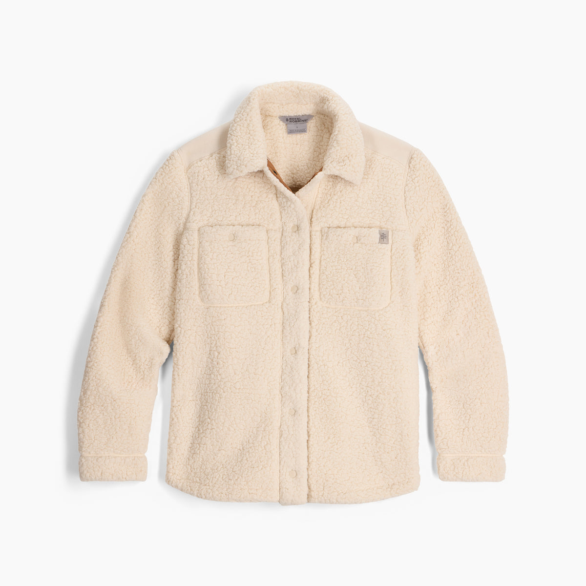 Womem's Palisades Shacket by ROYAL ROBBINS, beige fleece jacket