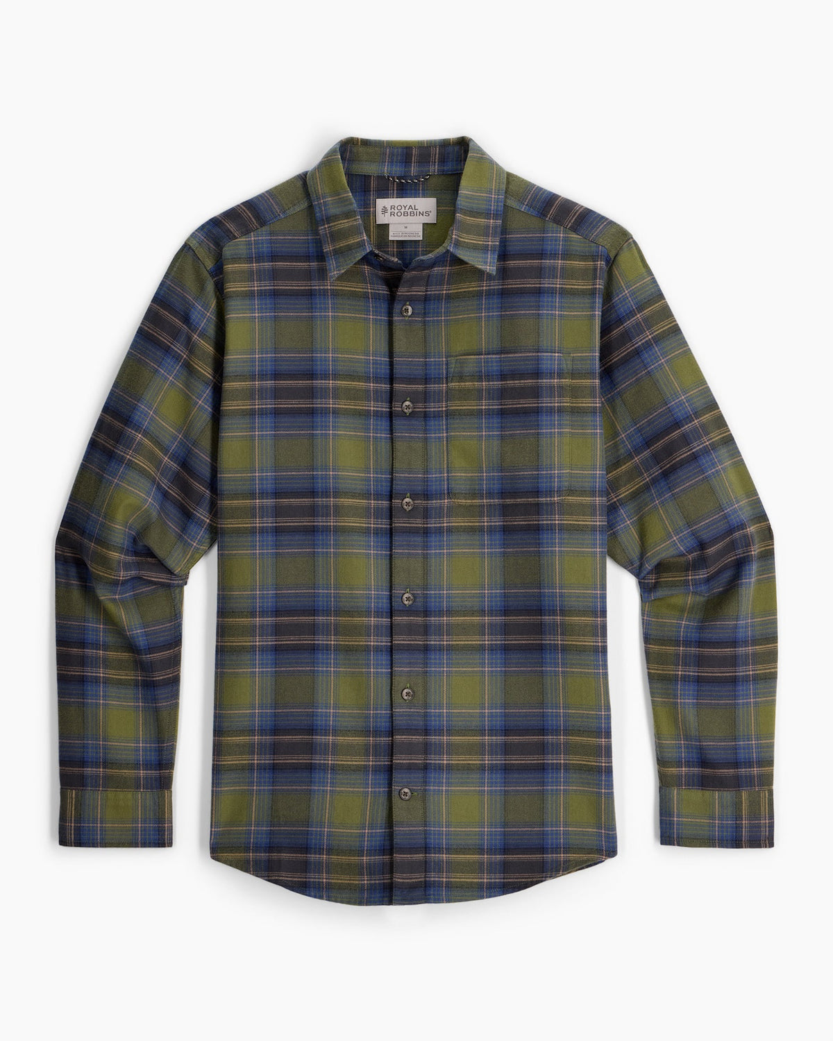 Lieback Organic Cotton Flannel L/S - Olive Oak Pld