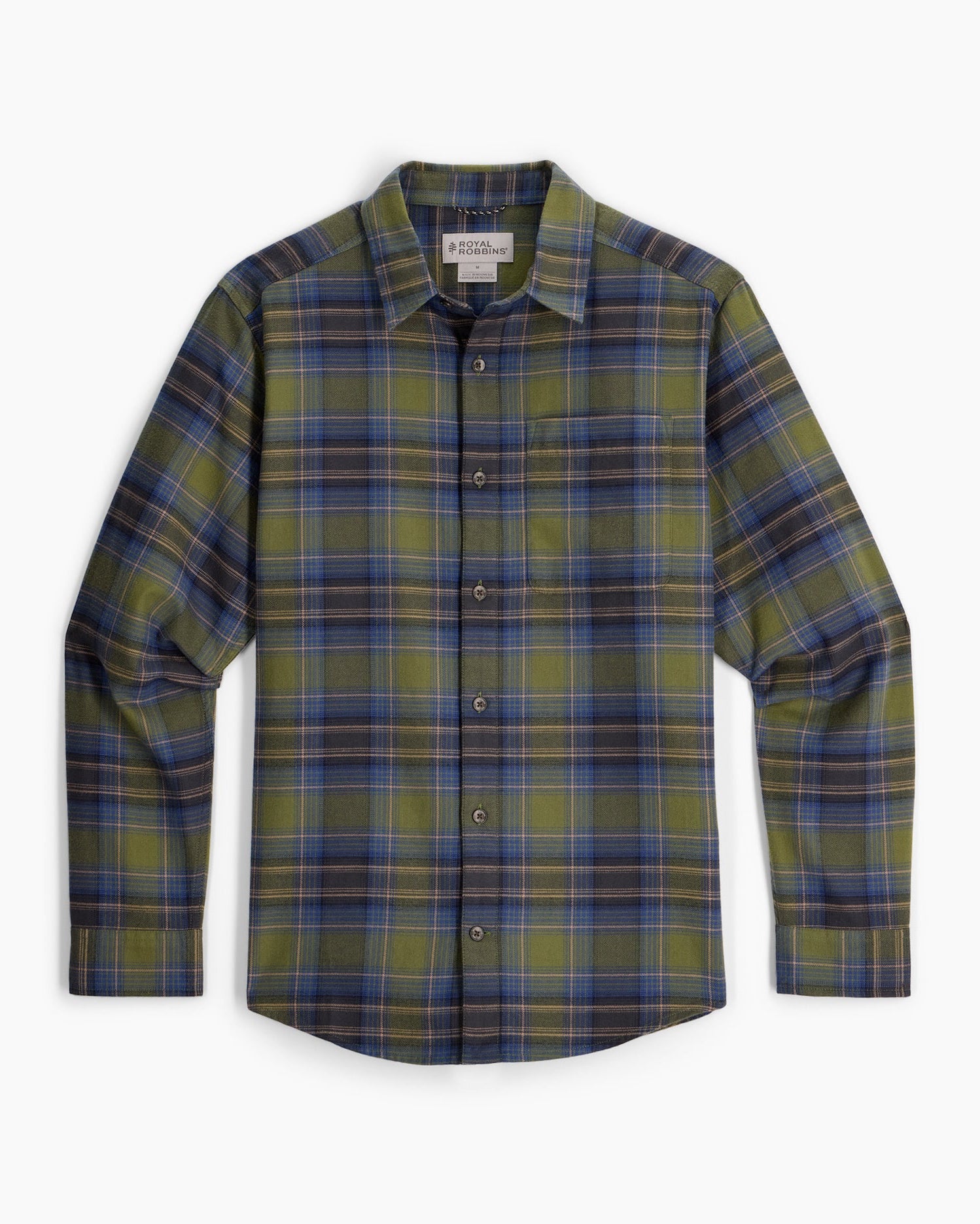 Lieback Organic Cotton Flannel L/S - Olive Oak Pld