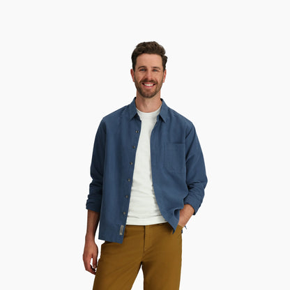 Desert Pucker Dry Long Sleeve - Collins Blue
